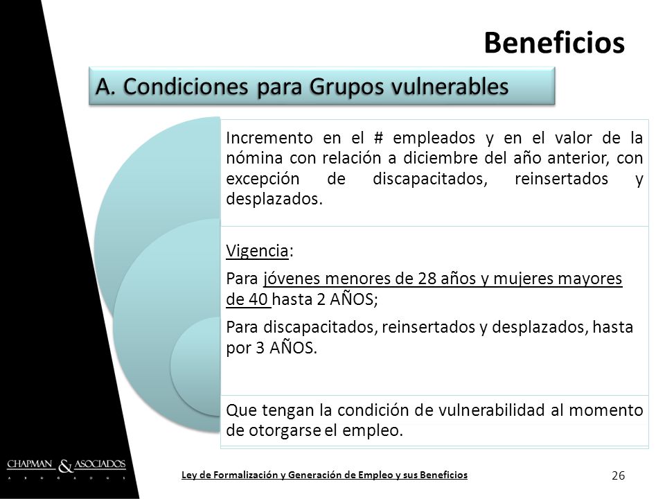 Ley de Formalización y Generación de Empleo y sus Beneficios