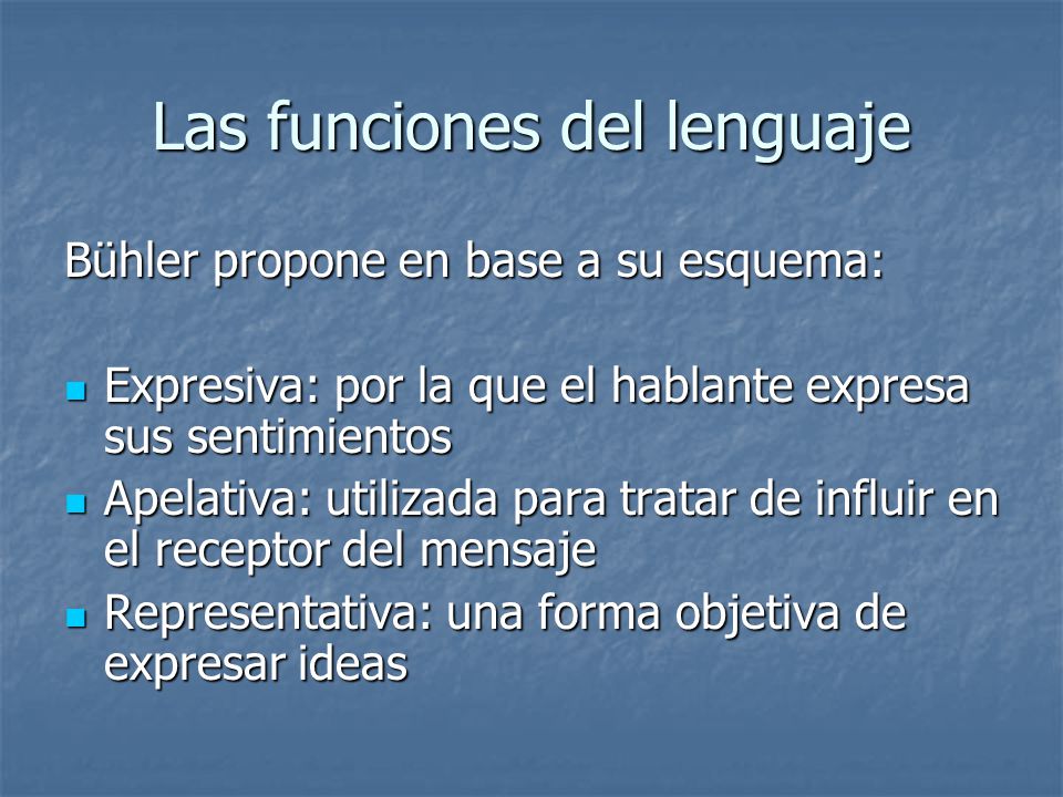 Las funciones del lenguaje