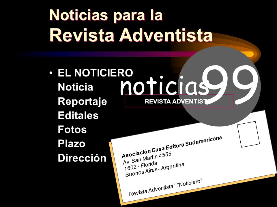99 noticias Revista Adventista Noticias para la EL NOTICIERO Noticia