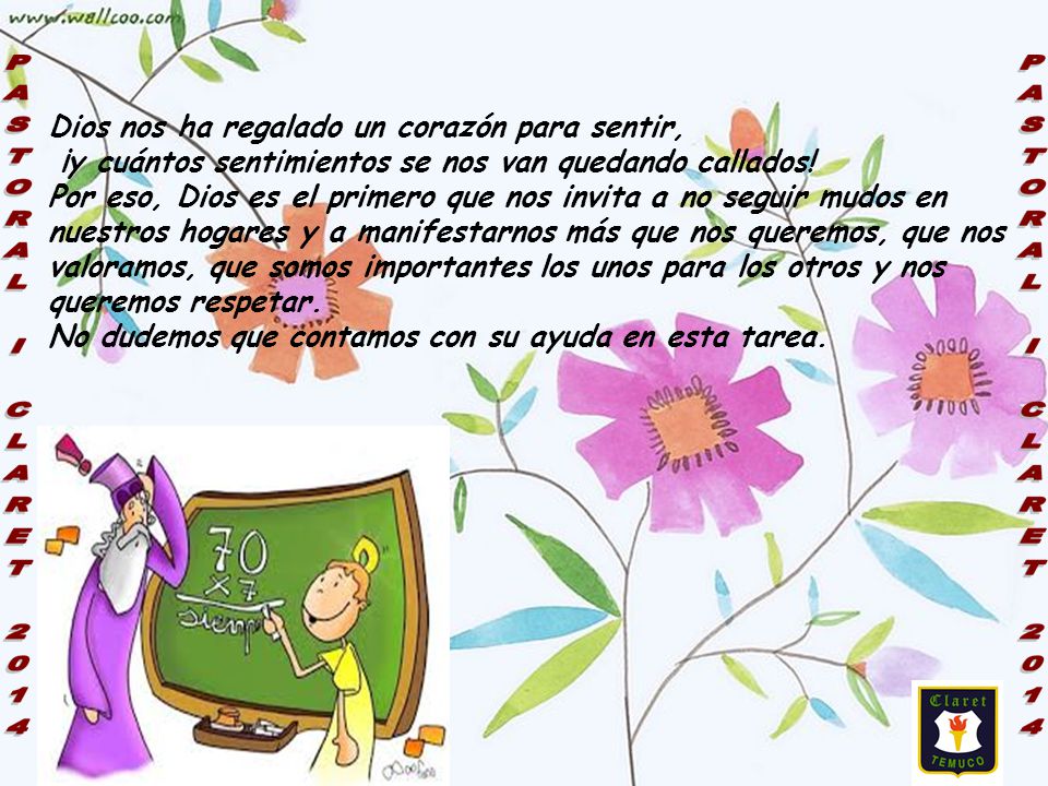 Dios nos ha regalado un corazón para sentir,
