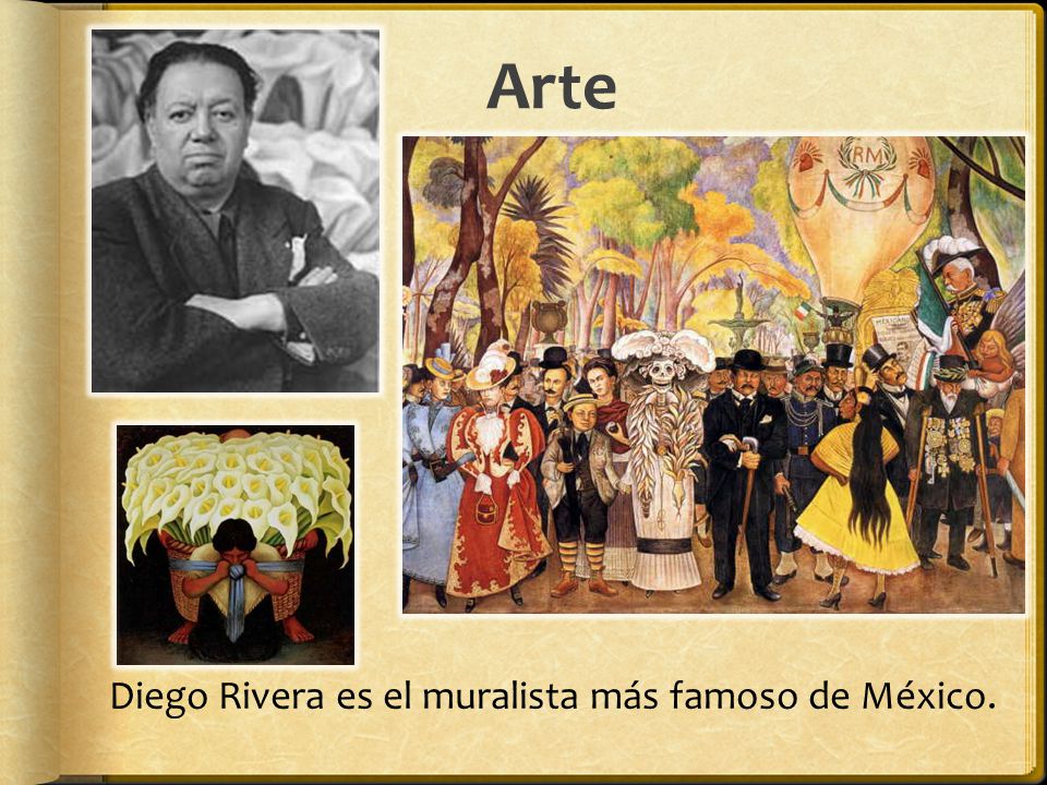Diego Rivera es el muralista más famoso de México.