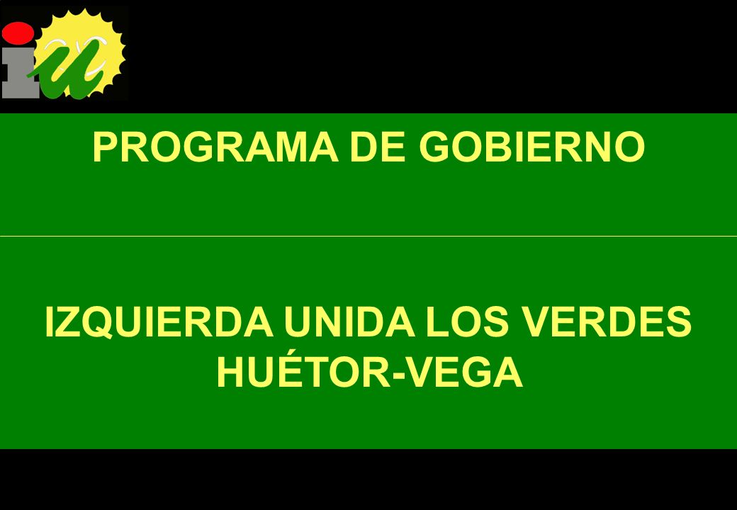 IZQUIERDA UNIDA LOS VERDES HUÉTOR-VEGA