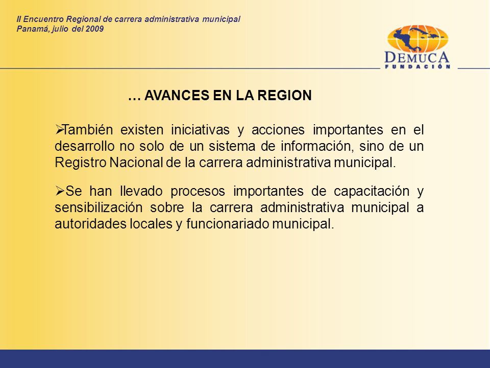 II Encuentro Regional de carrera administrativa municipal