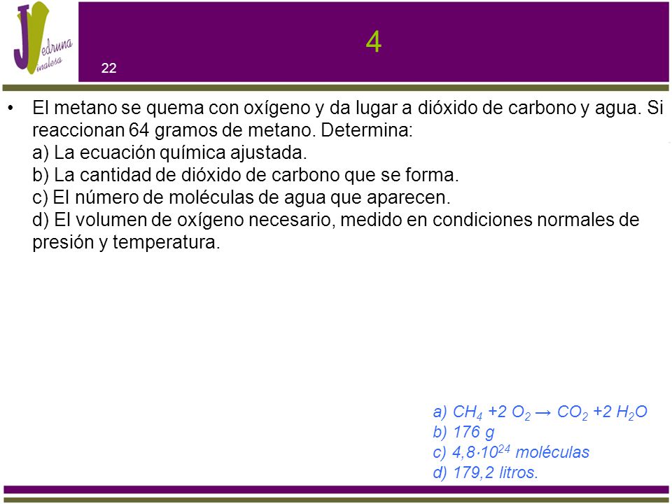 Dada la ecuación química: CaH2 + H2O → Ca(OH)2 + H2 a) Ajusta la ecuación. b) Calcula los moles de hidrógeno que se obtienen cuando reaccionan completamente 6,3 g de hidruro de calcio. c) Halla los gramos de hidróxido de calcio que se forman. d) Indica la cantidad de hidruro de calcio que sería necesaria para obtener 20 litros de hidrógeno medidos en condiciones normales de presión y temperatura.
