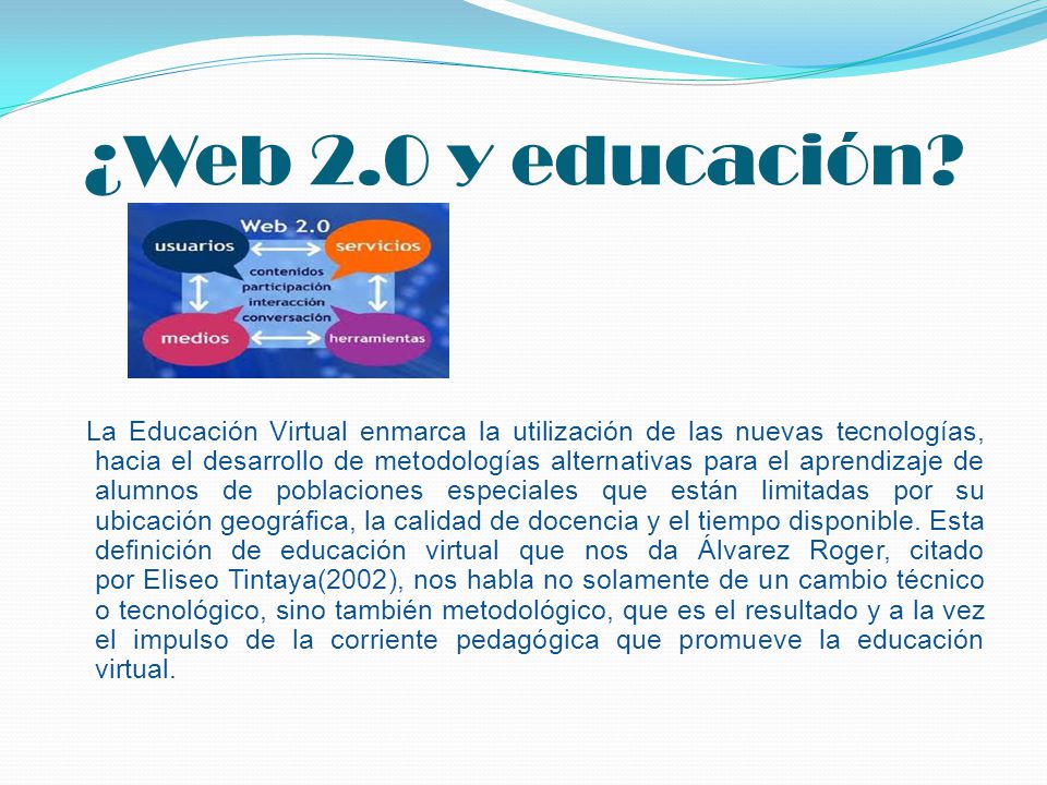 ¿Web 2.0 y educación