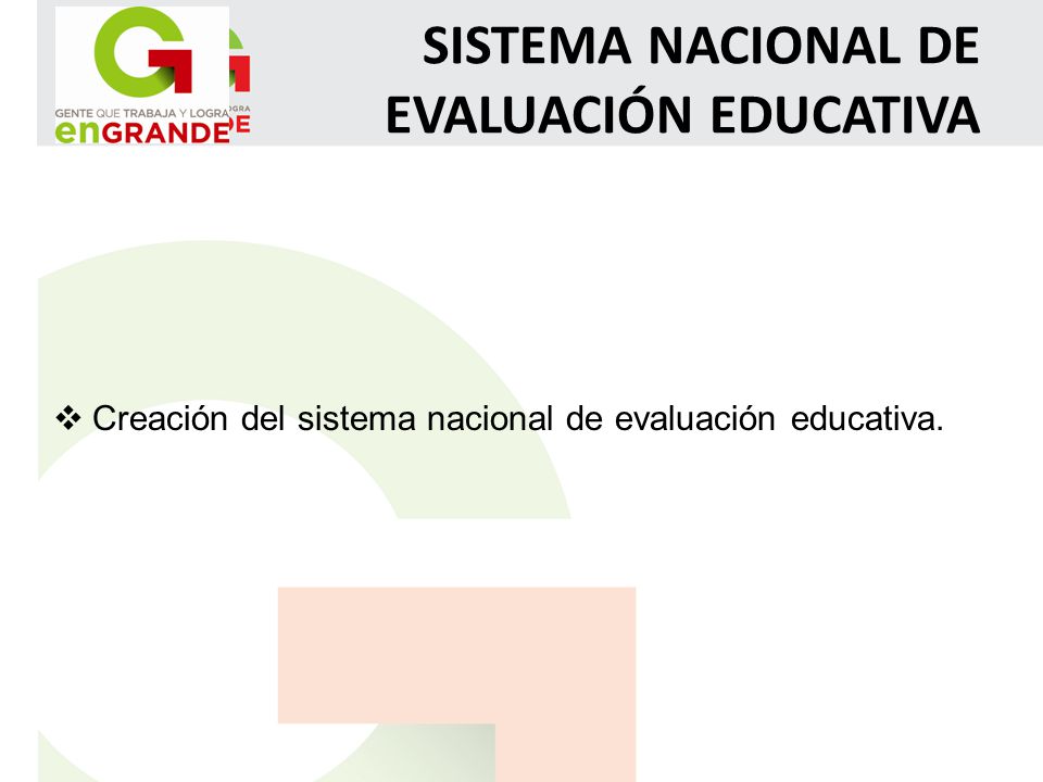 SISTEMA NACIONAL DE EVALUACIÓN EDUCATIVA