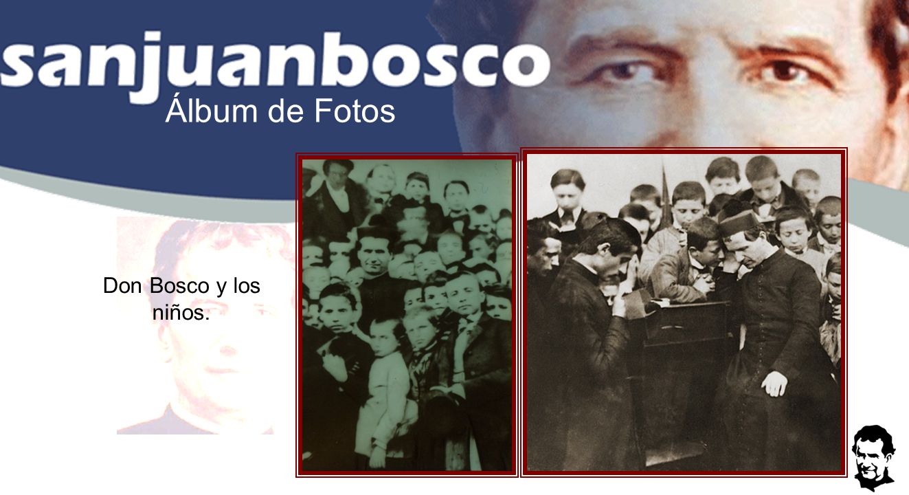 Álbum de Fotos Don Bosco y los niños.
