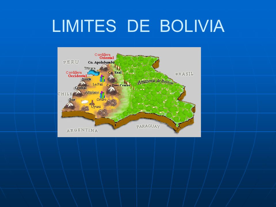 LIMITES DE BOLIVIA.