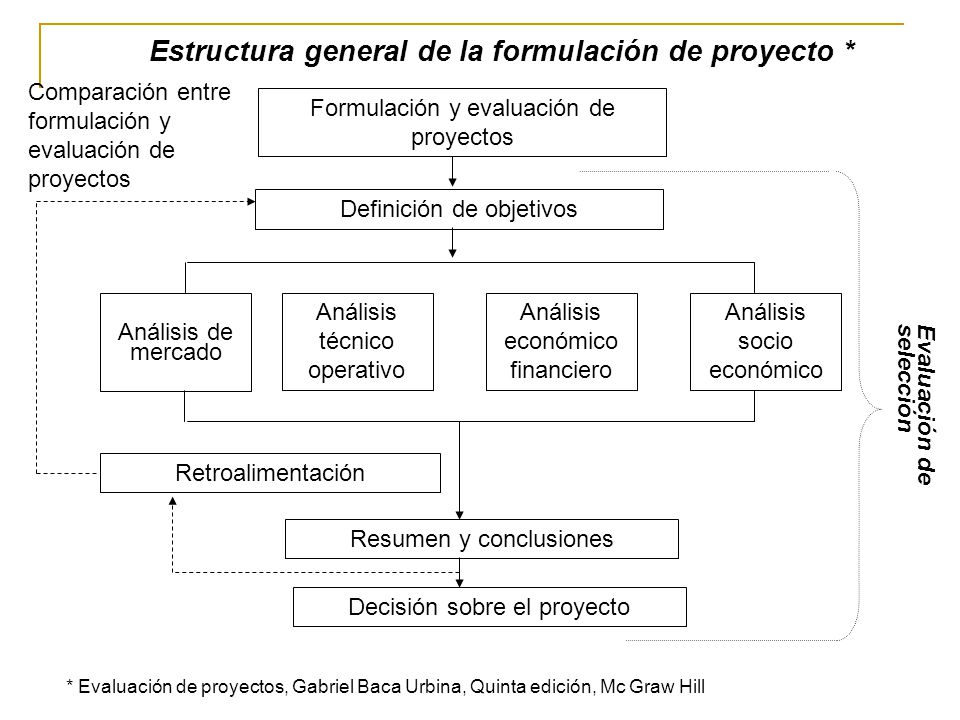 Estructura general de la formulación de proyecto *