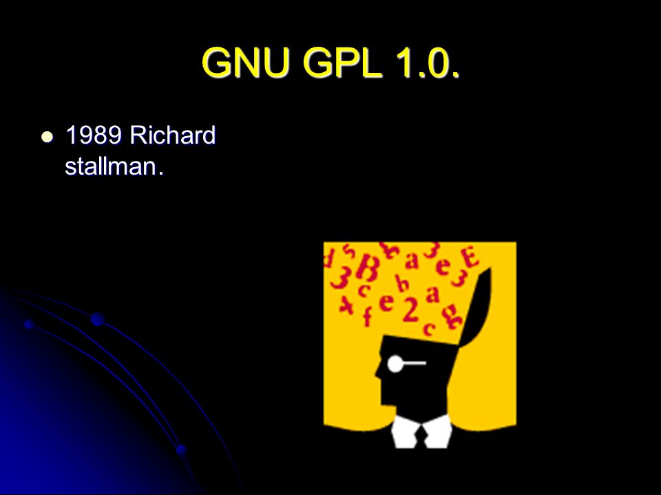 GNU GPL Richard stallman.