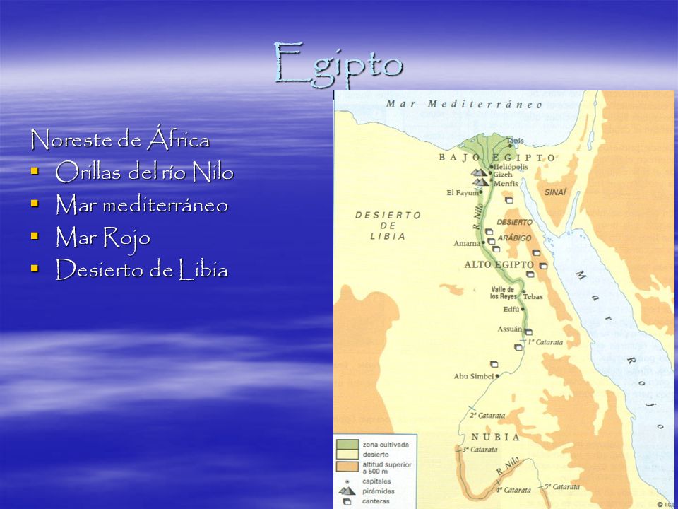 Egipto Noreste de África Orillas del río Nilo Mar mediterráneo