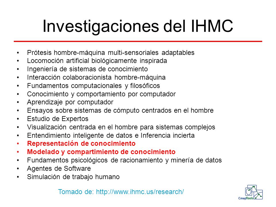 Investigaciones del IHMC
