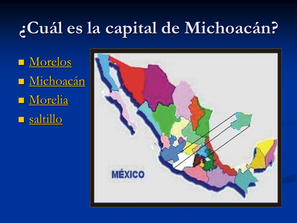 ¿Cuál es la capital de Michoacán
