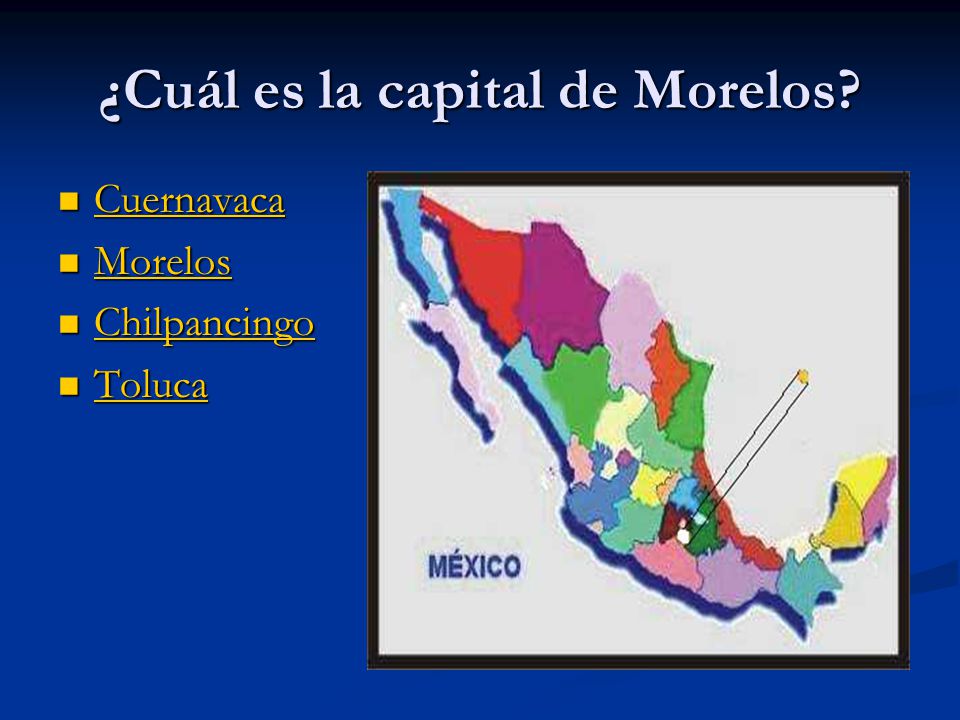 ¿Cuál es la capital de Morelos