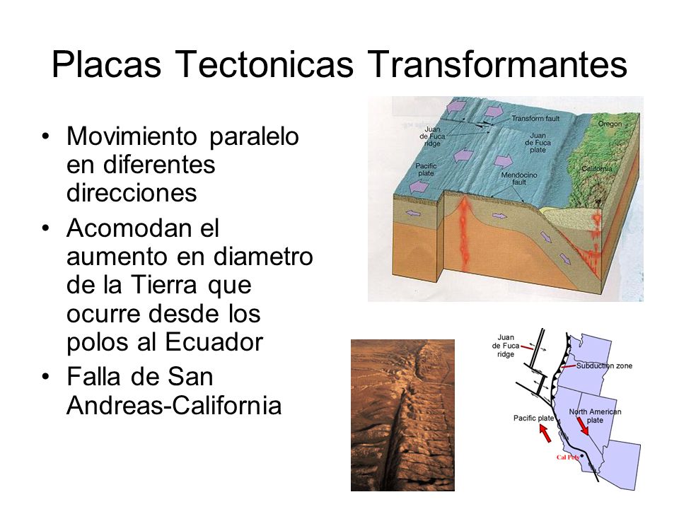 Placas Tectonicas Transformantes