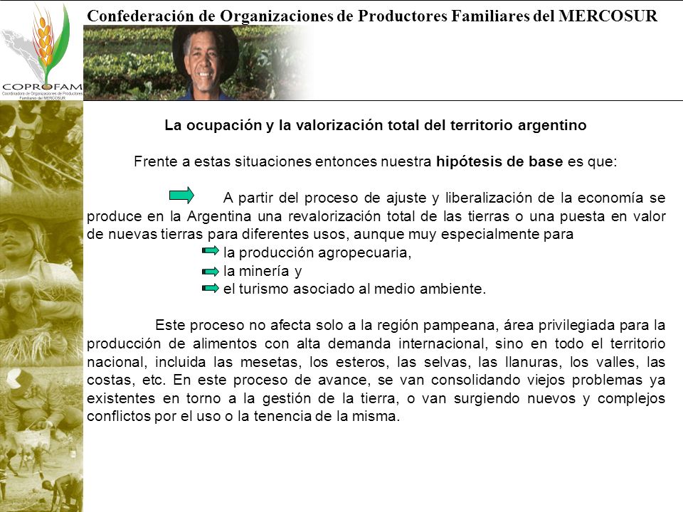 La ocupación y la valorización total del territorio argentino