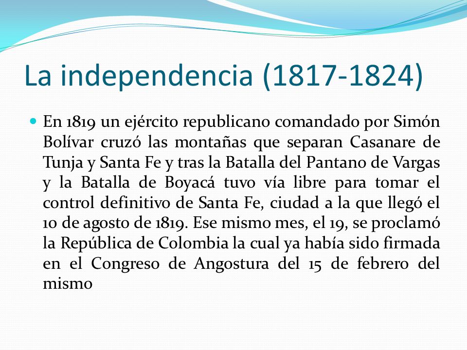 La independencia ( )