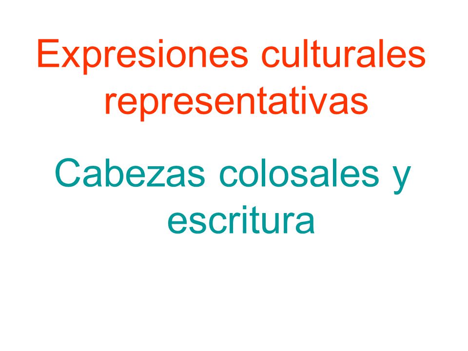 Expresiones culturales representativas