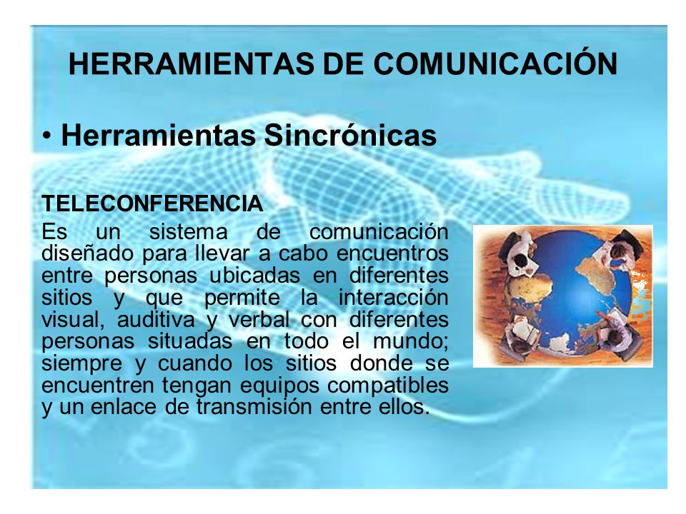 HERRAMIENTAS DE COMUNICACIÓN