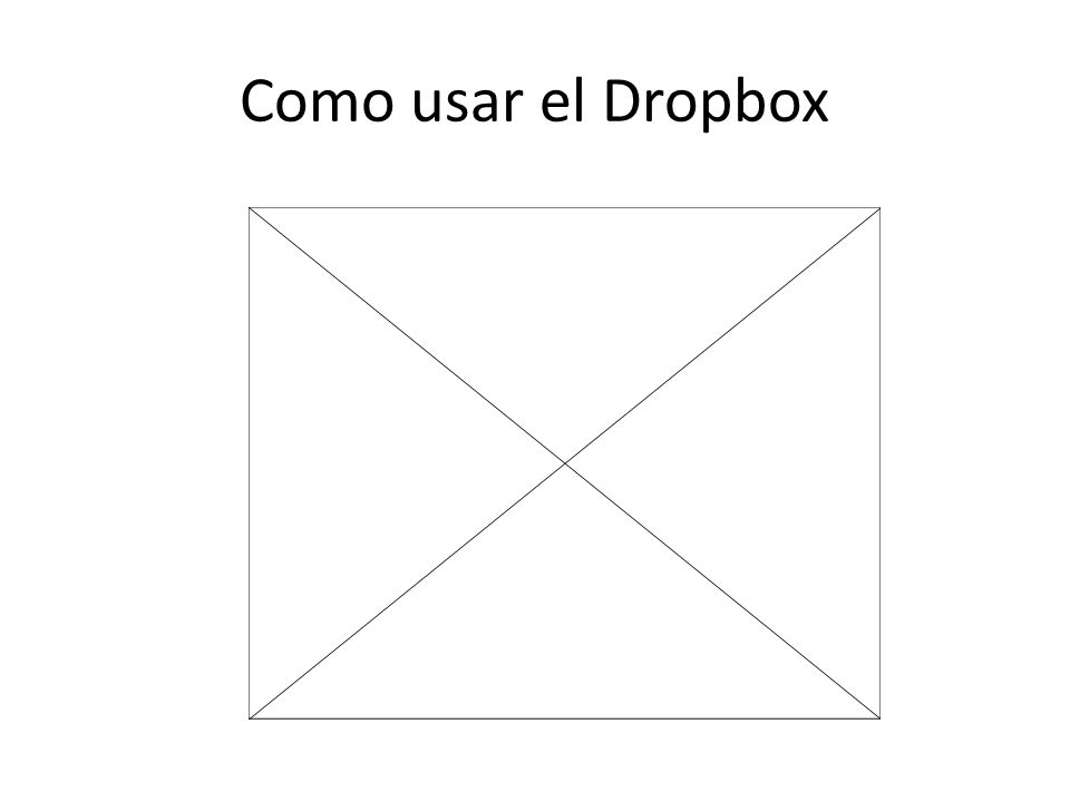 Como usar el Dropbox