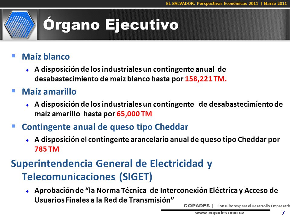 Órgano Ejecutivo Maíz blanco. A disposición de los industriales un contingente anual de desabastecimiento de maíz blanco hasta por 158,221 TM.