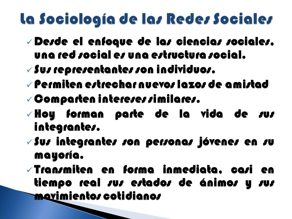 La Sociología de las Redes Sociales