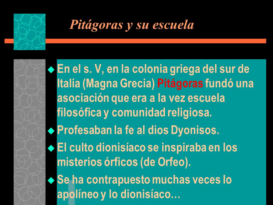 Pitágoras y su escuela