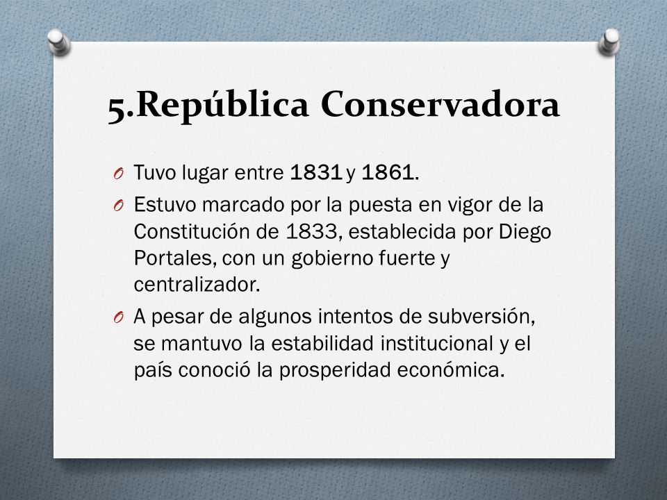 5.República Conservadora