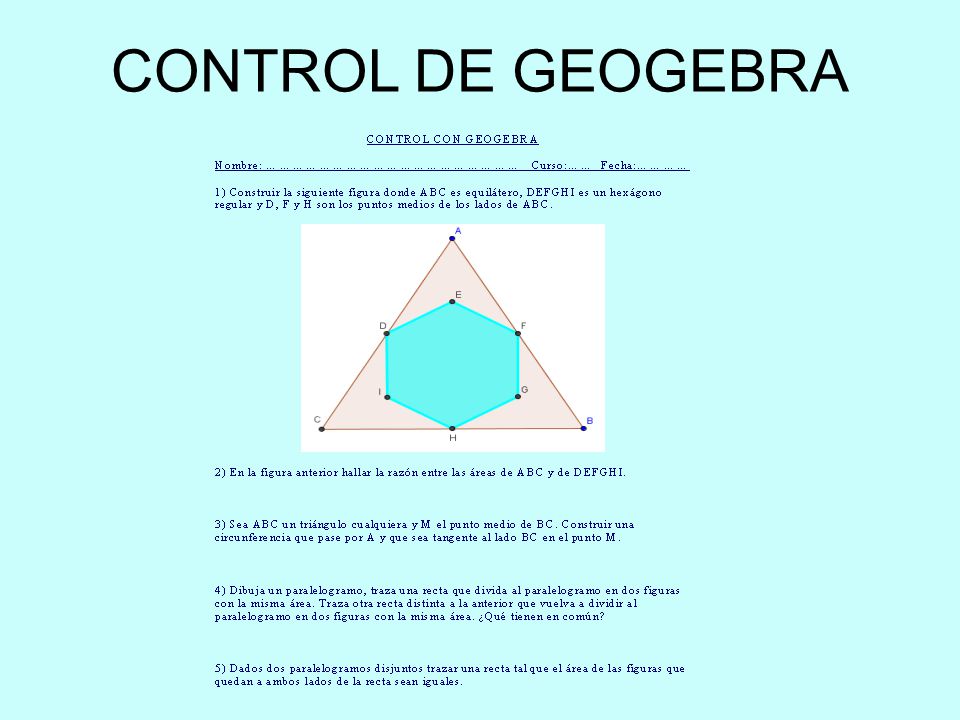 CONTROL DE GEOGEBRA