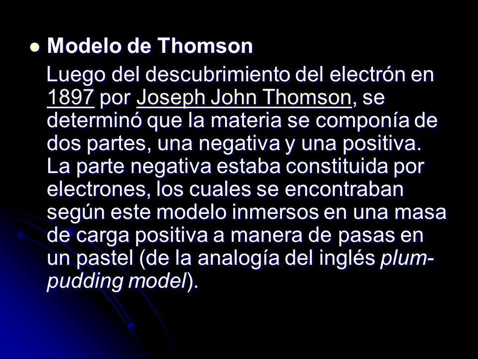 Modelo de Thomson