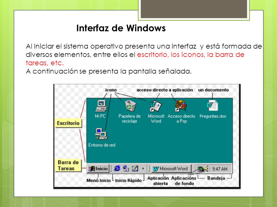 Interfaz de Windows