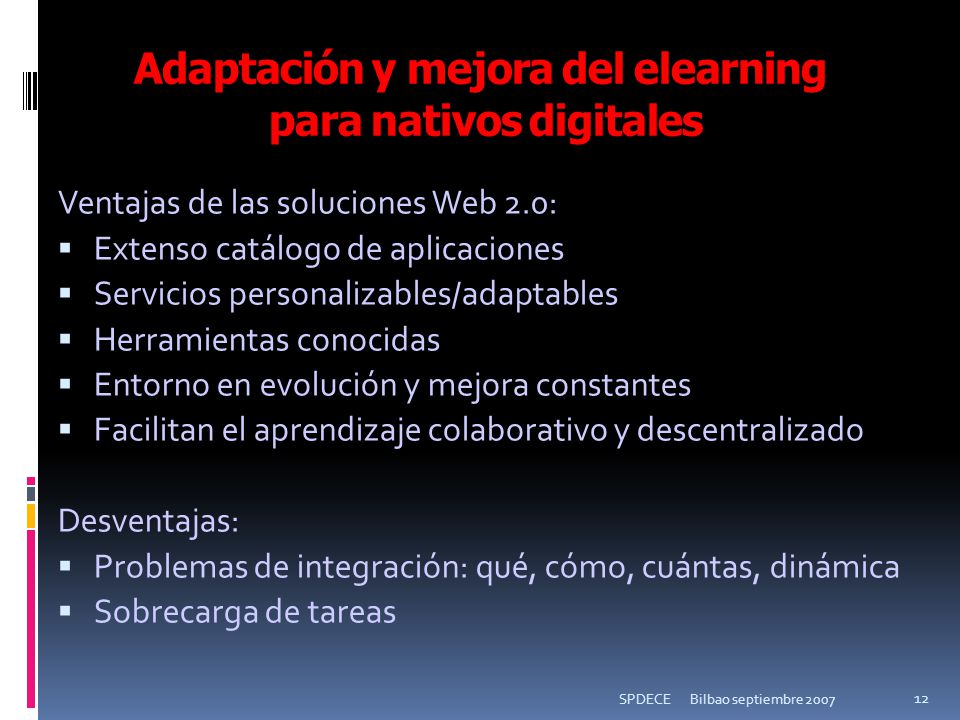 Adaptación y mejora del elearning para nativos digitales