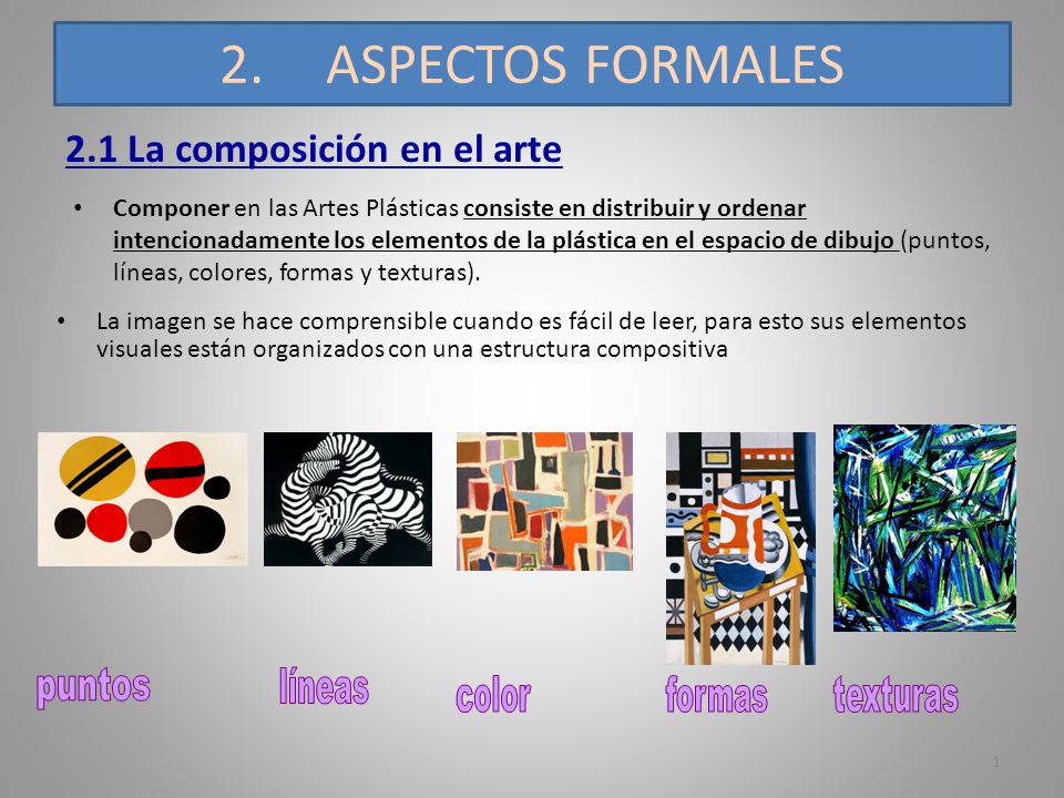 2.1 La composición en el arte