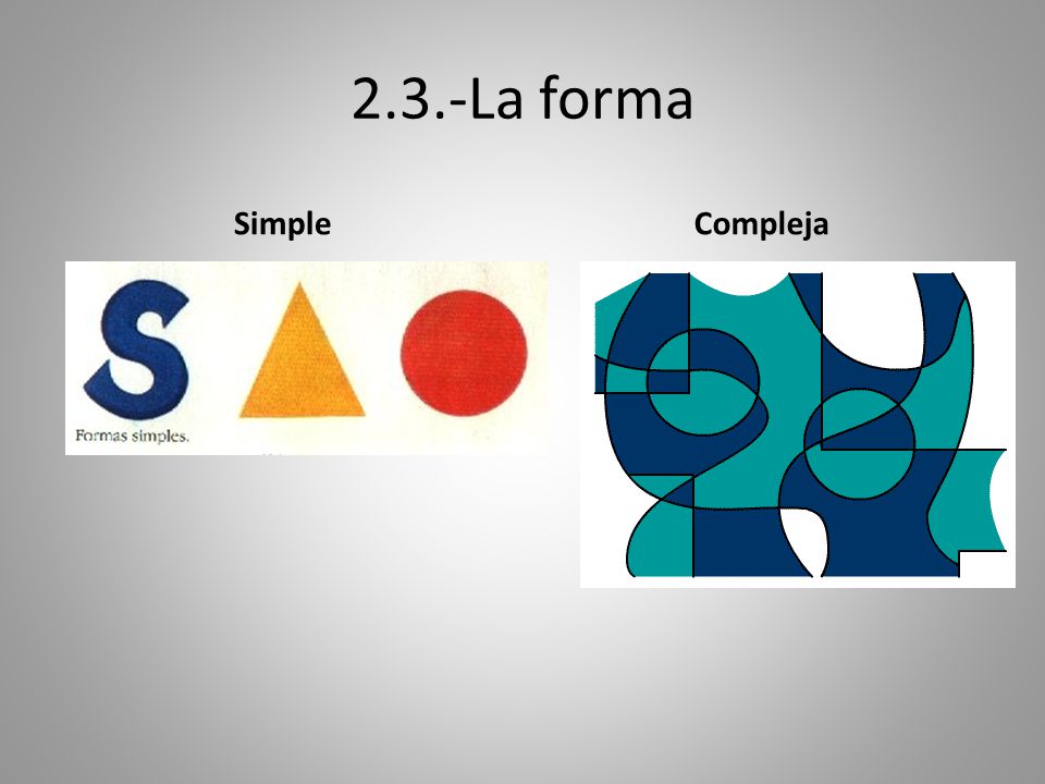 2.3.-La forma Simple Compleja