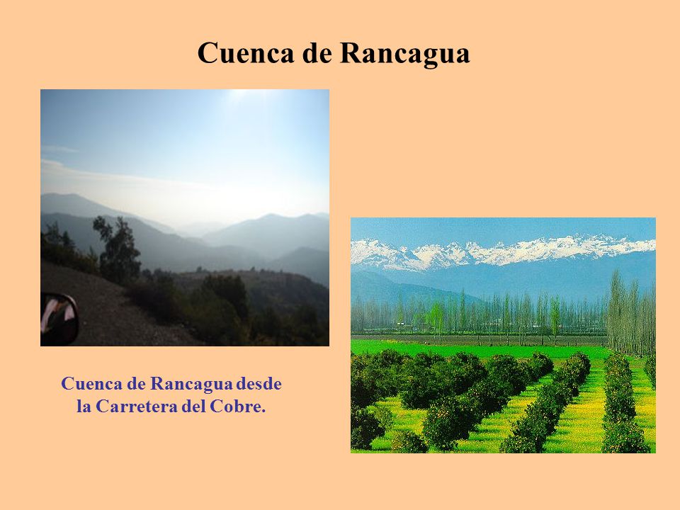 Cuenca de Rancagua desde la Carretera del Cobre.