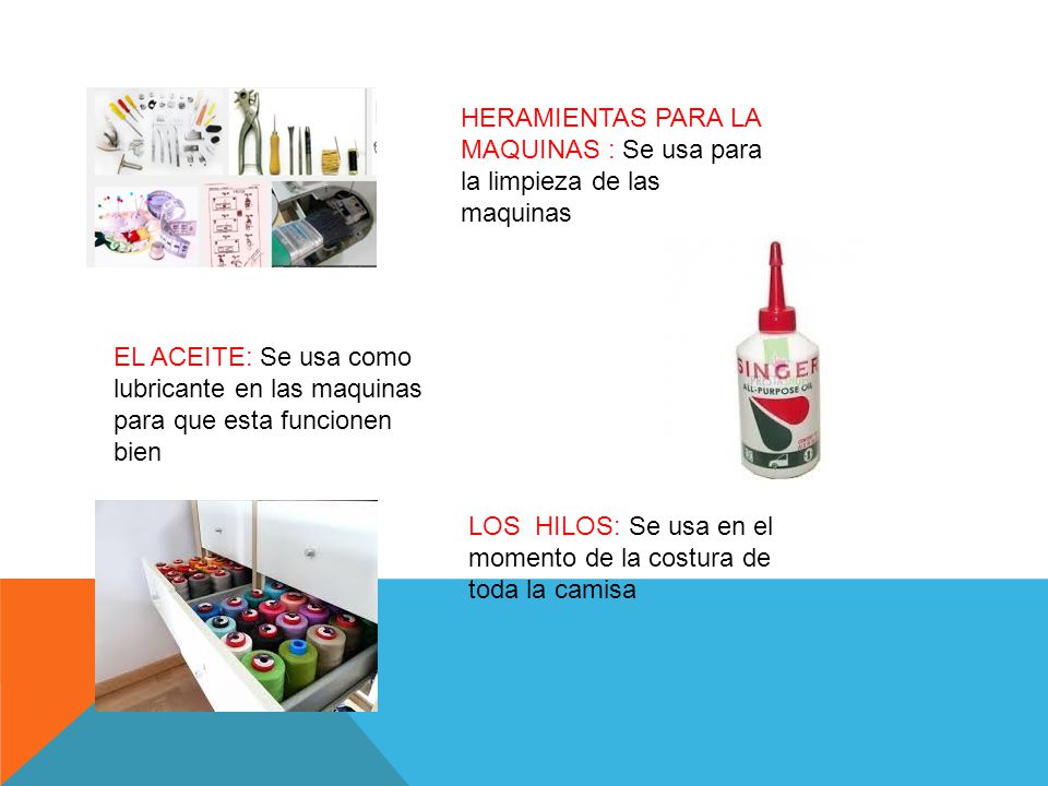 HERAMIENTAS PARA LA MAQUINAS : Se usa para la limpieza de las maquinas
