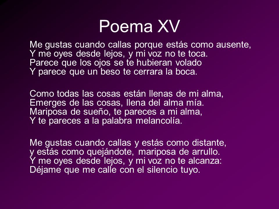 Poema XV