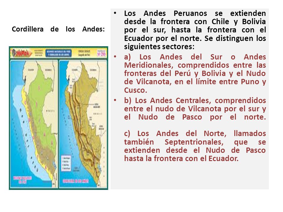 Cordillera de los Andes: