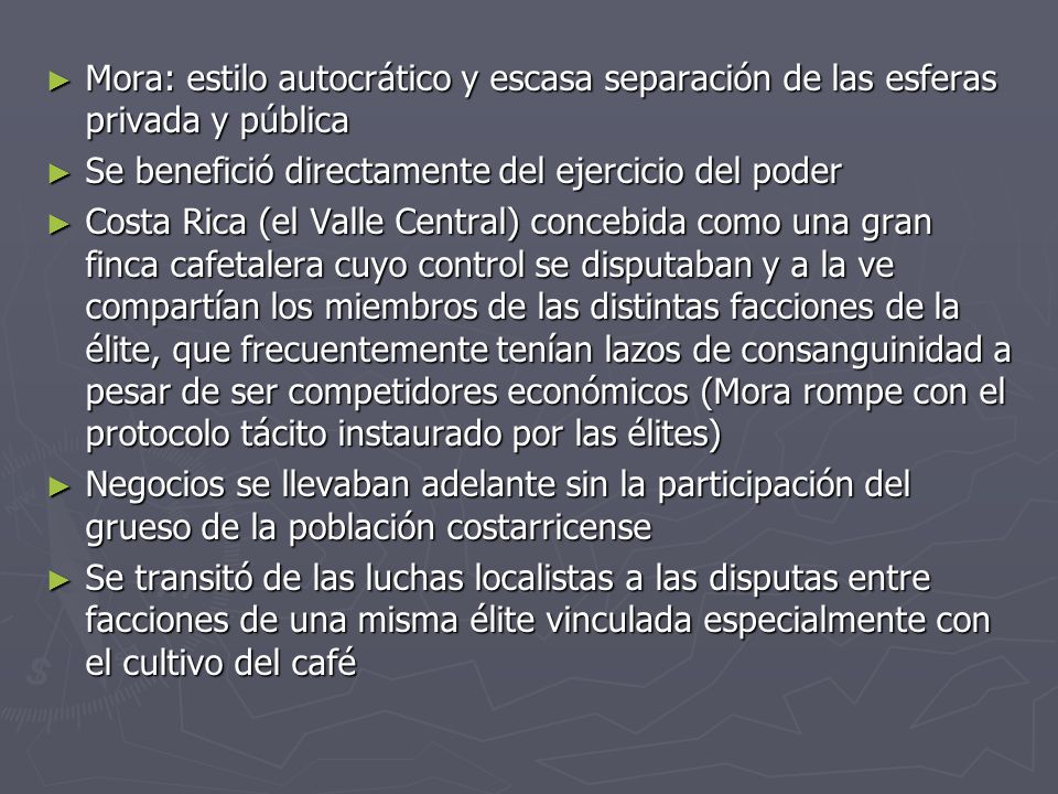 Mora: estilo autocrático y escasa separación de las esferas privada y pública