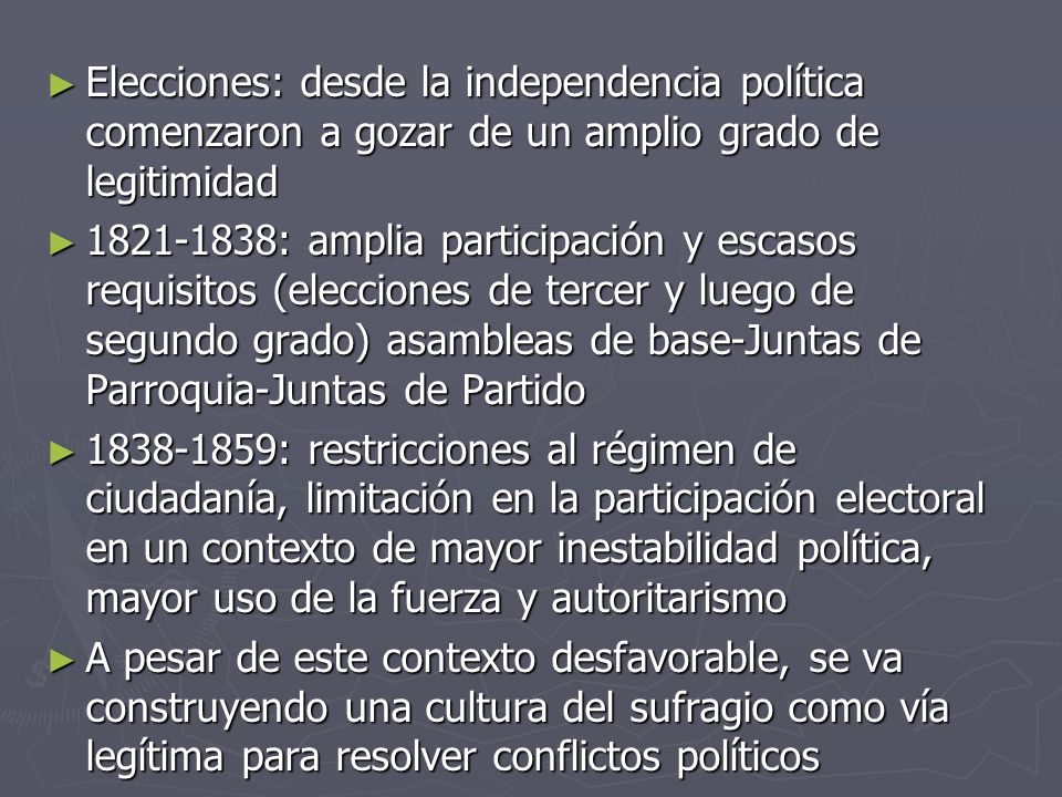 Elecciones: desde la independencia política comenzaron a gozar de un amplio grado de legitimidad