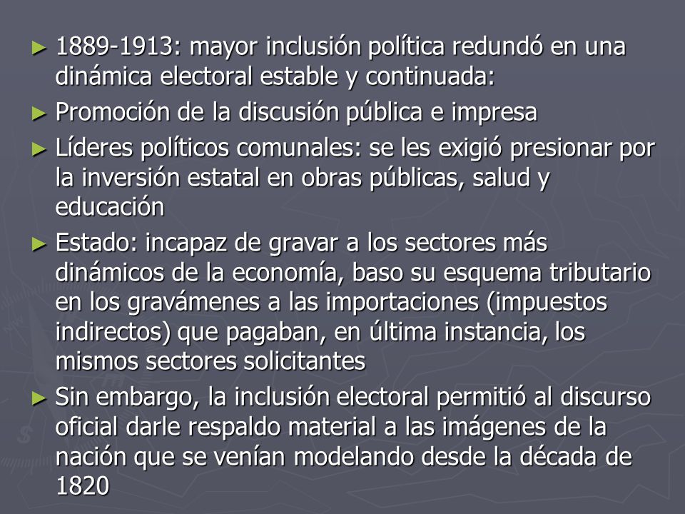 : mayor inclusión política redundó en una dinámica electoral estable y continuada: