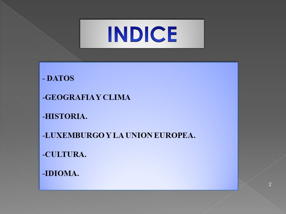 INDICE - DATOS -GEOGRAFIA Y CLIMA -HISTORIA.