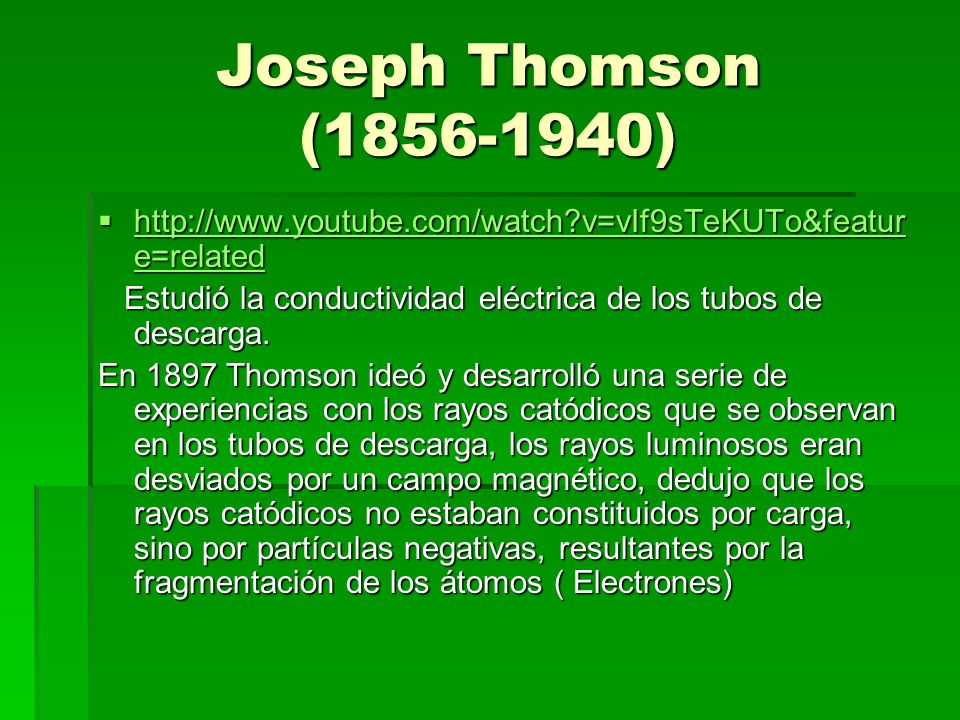 Joseph Thomson ( )   v=vIf9sTeKUTo&feature=related.