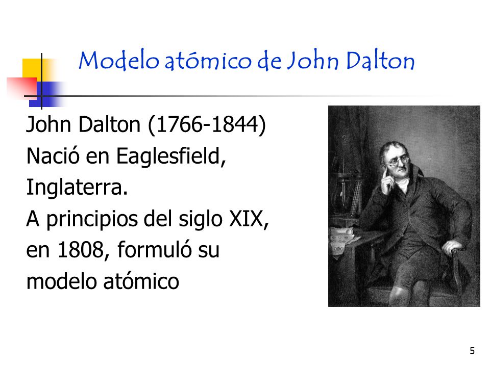Modelo atómico de John Dalton