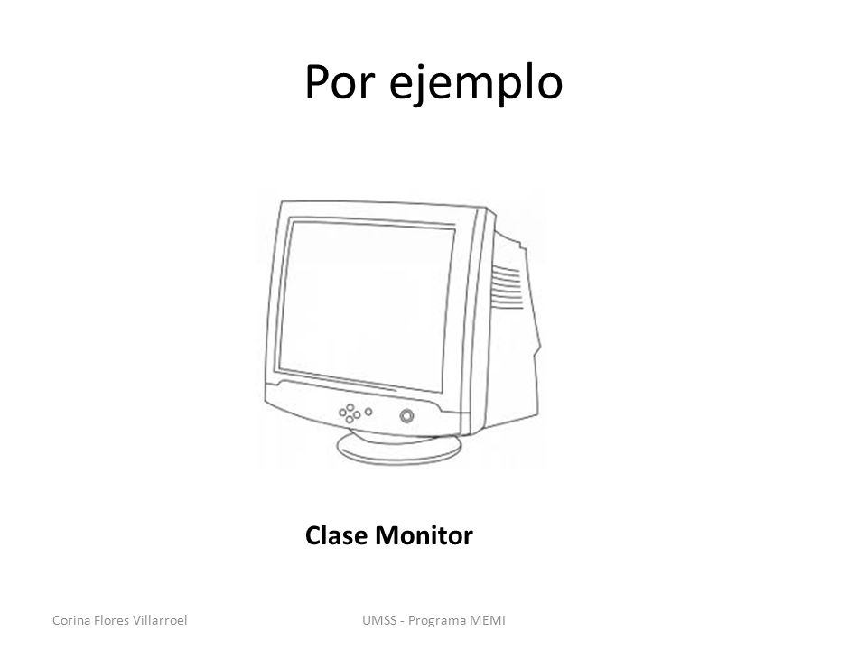 Por ejemplo Clase Monitor Corina Flores Villarroel