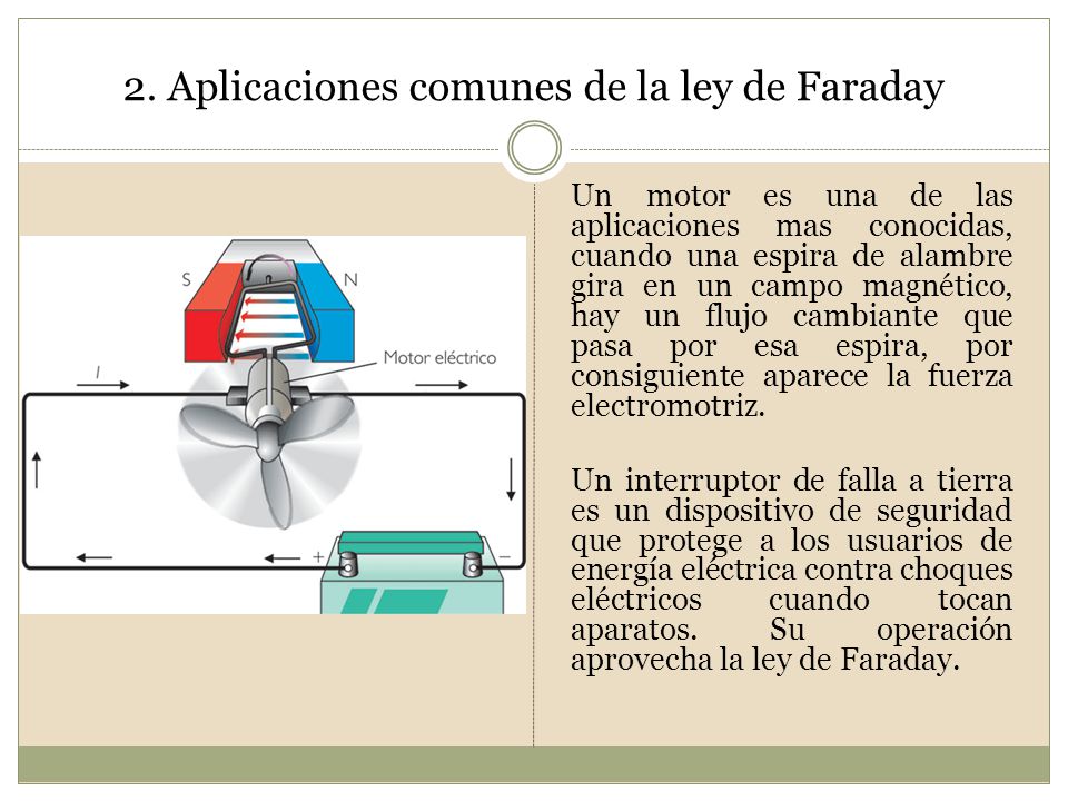 2. Aplicaciones comunes de la ley de Faraday