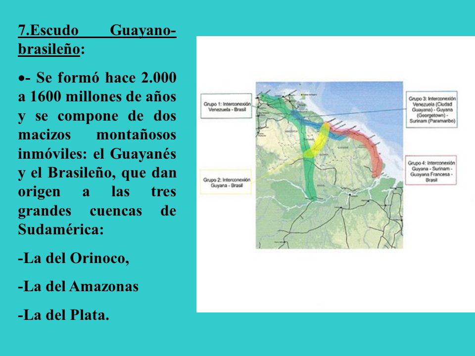 7.Escudo Guayano-brasileño: