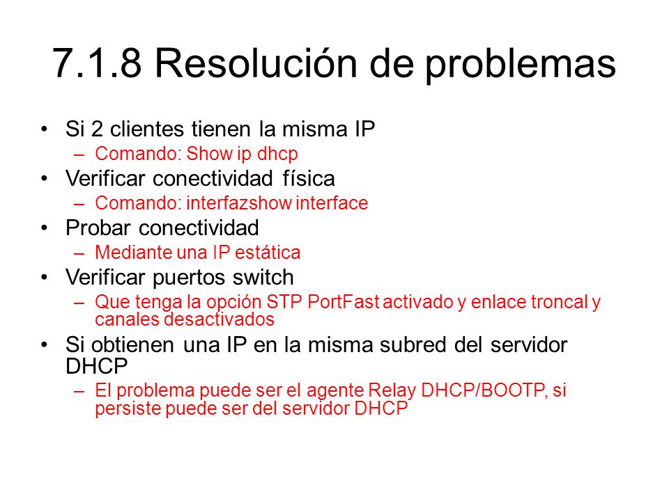 7.1.8 Resolución de problemas