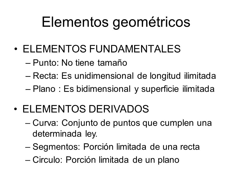 Elementos geométricos
