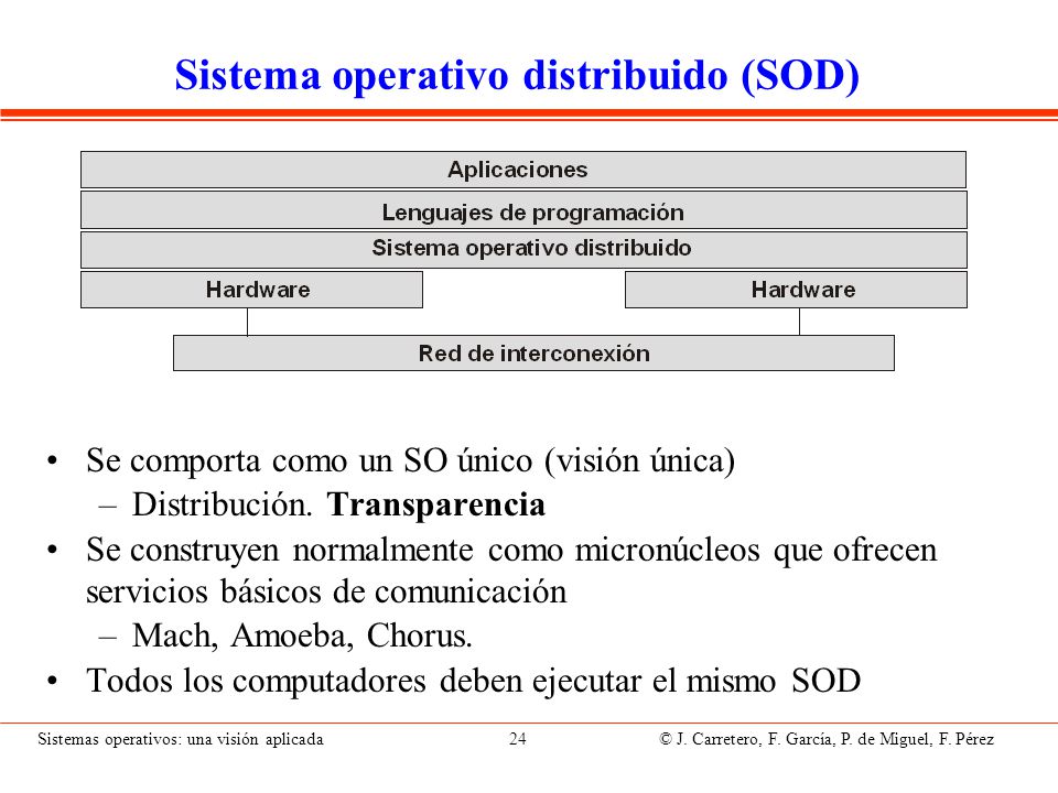 Transparencia Acceso: acceso a recursos remotos y locales de igual forma. Posición: acceso a los recursos sin necesidad de conocer su situación.
